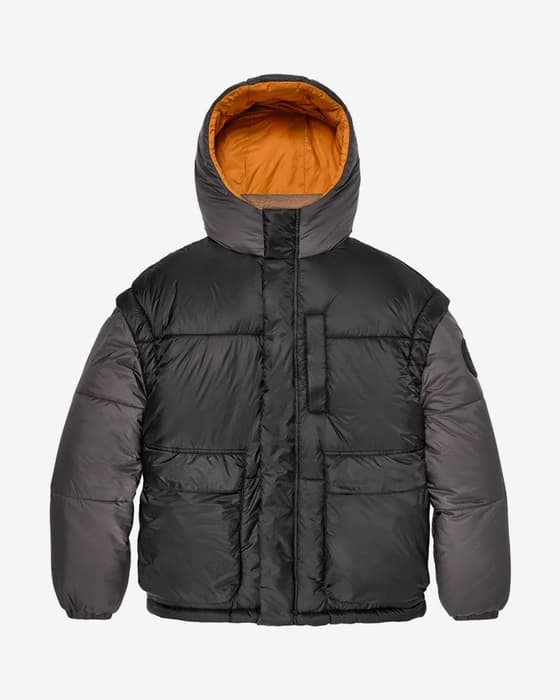 Chaqueta con capucha UGG Reversible Kristian Conv negro beige naranja