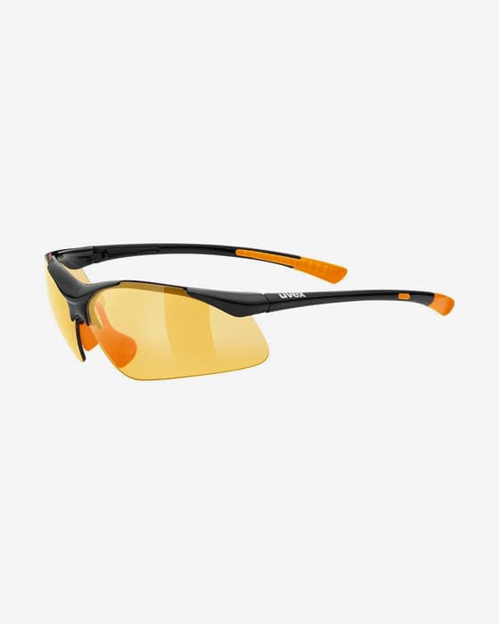 Lunettes Uvex Sportstyle 223 noir avec verres à effet miroir orange