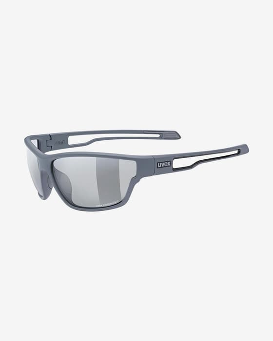 Lunettes Uvex Sportstyle 806 Variomatic gris mat avec verres photochromiques
