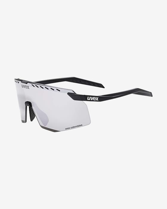 Gafas Uvex Pace Stage Colorvision negro mate lente espejada plata