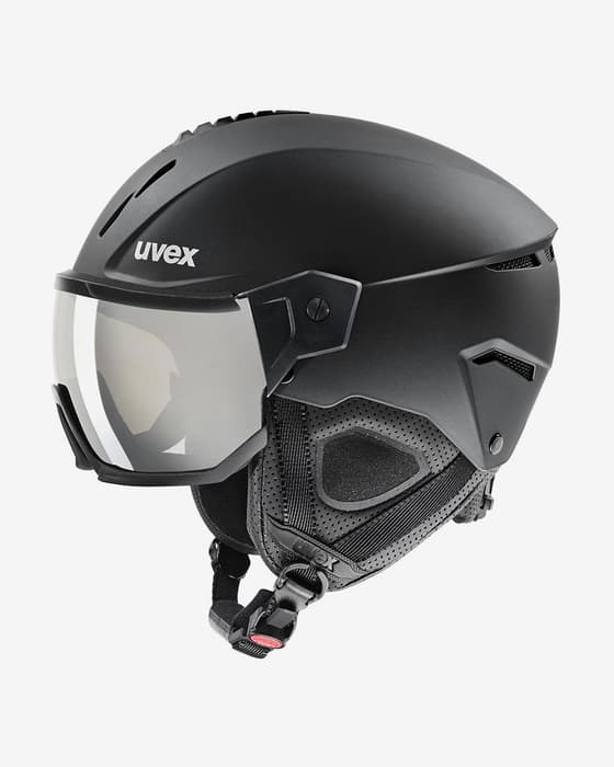 Uvex Instinct Visor mat sort hjelm med sølv spejllinse
