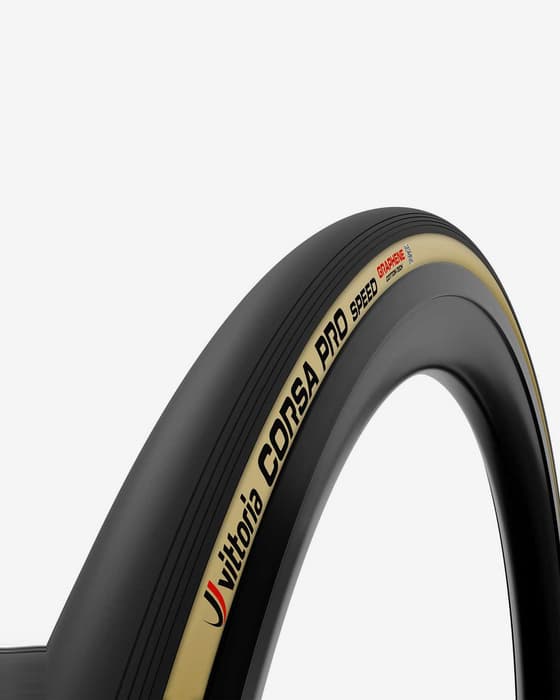 Vittoria Corsa Pro Speed Tubeless Ready tyre black brown