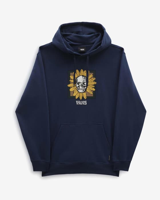 Sudadera con capucha Vans Faced Off azul marino amarillo blanco