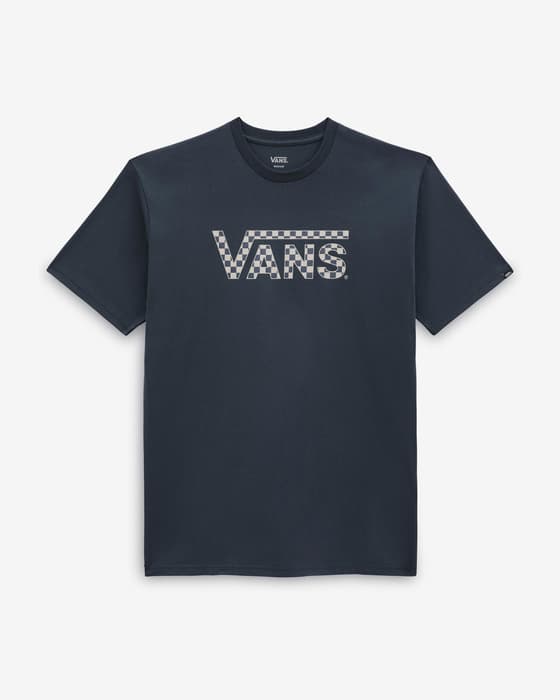 Camiseta Vans Checkered manga corta azul blanco