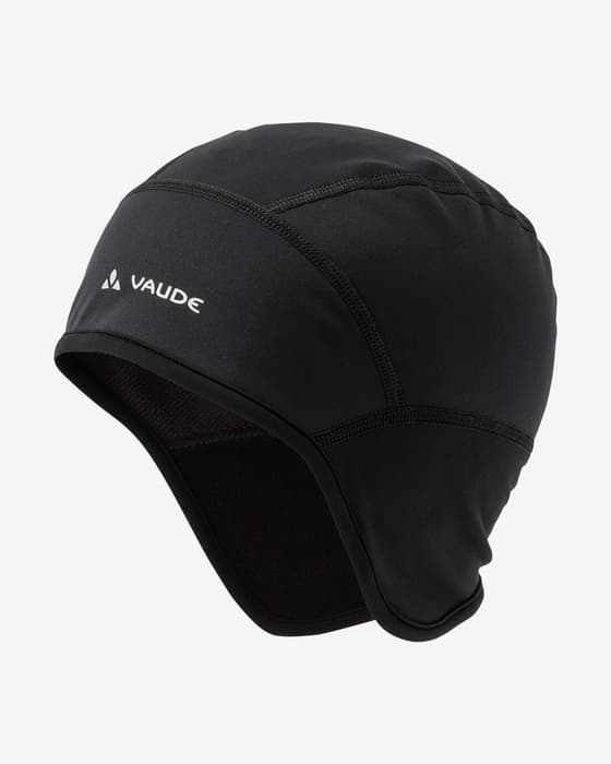Gorro Vaude Bike Windproof III negro logo blanco