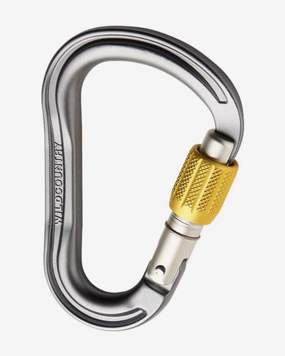 Mosquetón Wild Country Xenon HMS Screwgate Carabiner gris amarillo