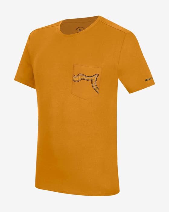 Camiseta Wild Country Session 3 manga corta amarillo sol