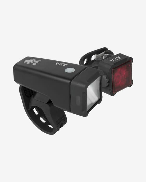 Set de luces AXA Niteline T4-R LED USB negro