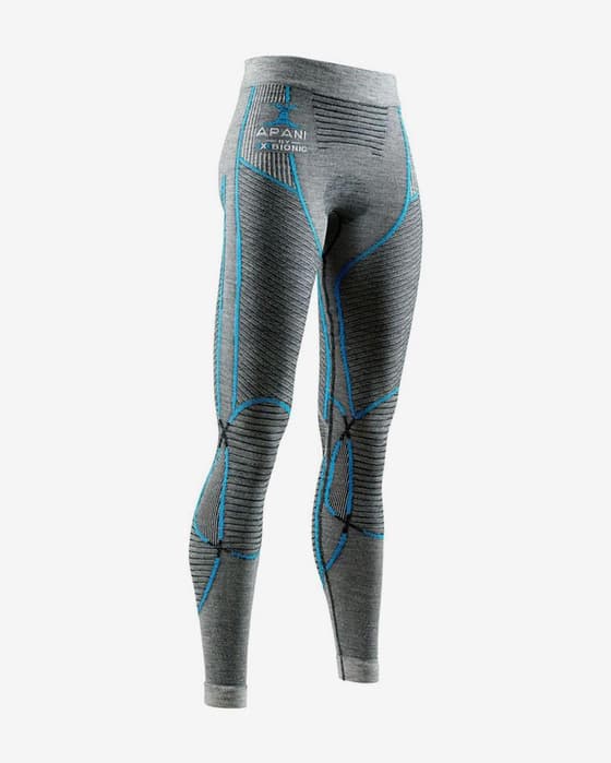 Malla larga interior X-Bionic Apani 4.0 Merino gris azul mujer