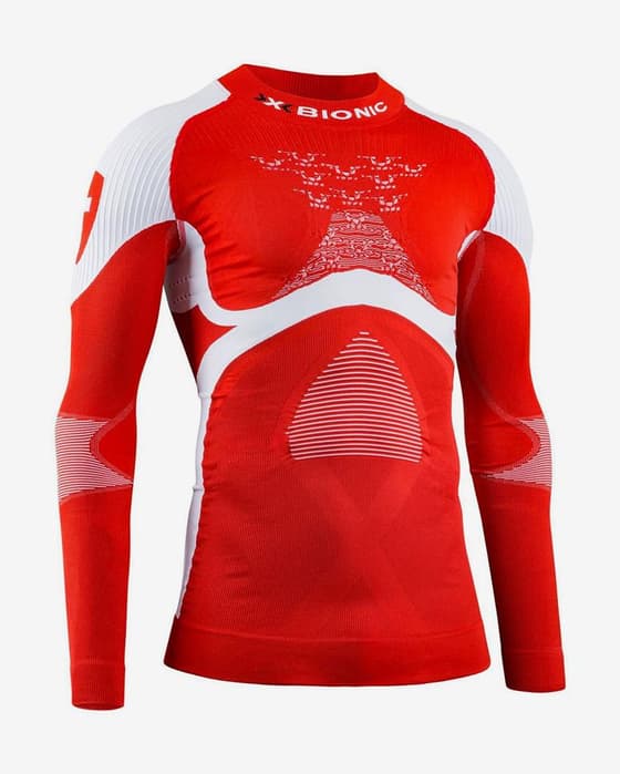 Camiseta X-Bionic ML Energy Accumulator 4.0 Patriot manga larga rojo blanco