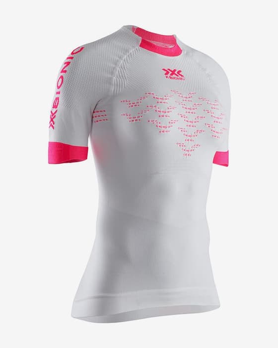 Camiseta X-Bionic The Trick G2 manga corta blanco rosa mujer