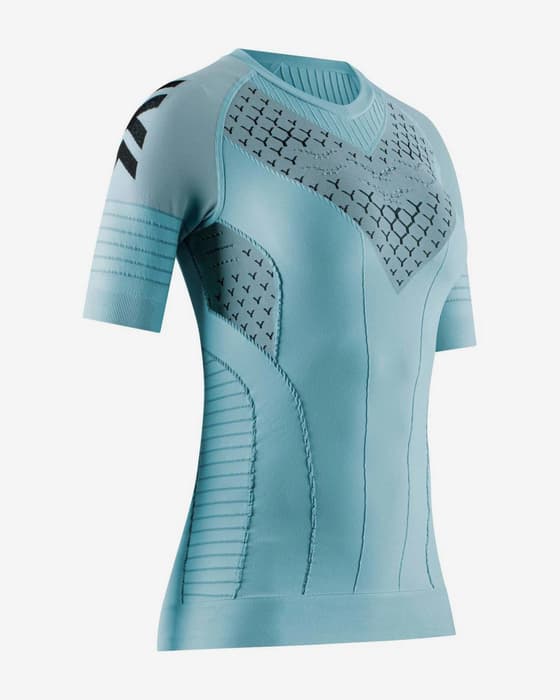 Camiseta X-Bionic Twyce Race manga corta azul celeste mujer