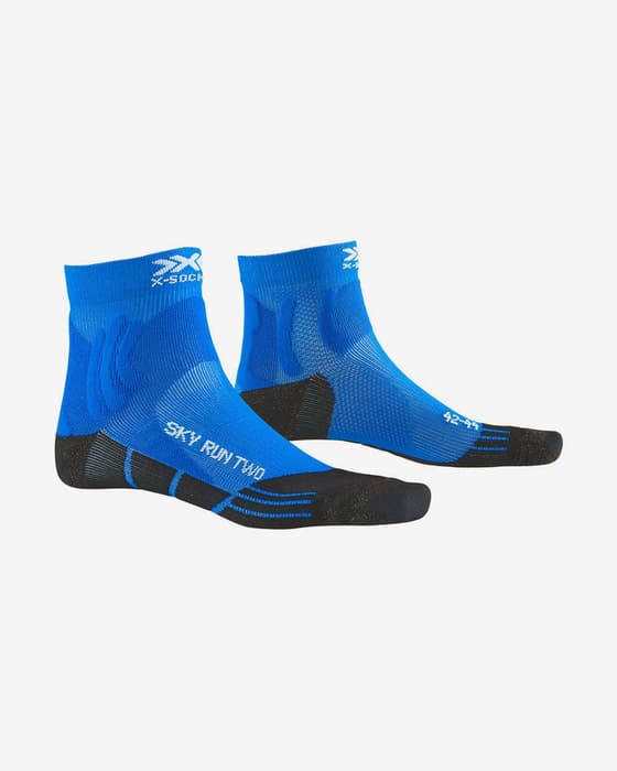 Calcetines X-Bionic Sky Run Two azul negro blanco