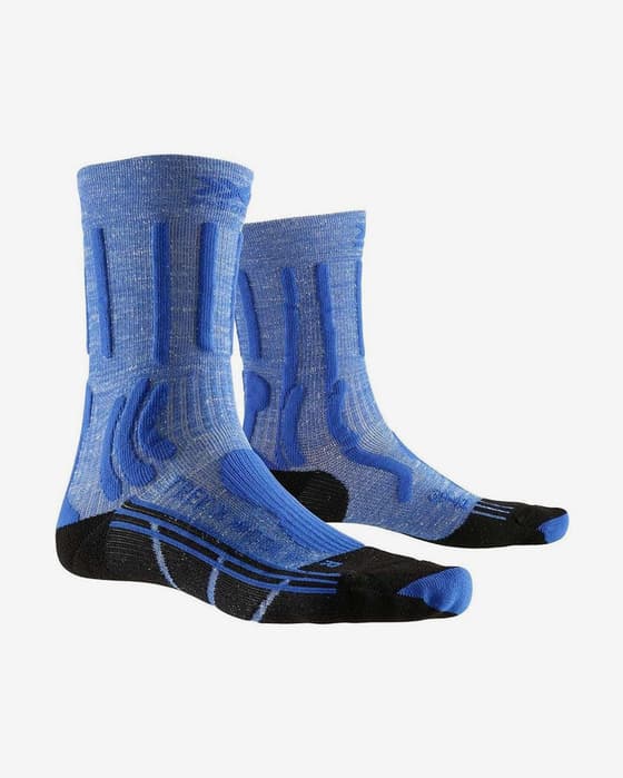 Calcetines X-Bionic Trek X Linen azul negro mujer