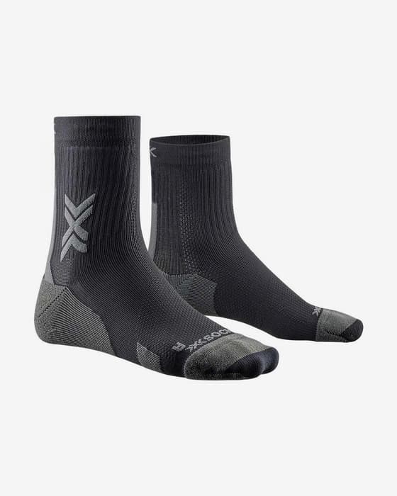 Chaussettes X-Bionic Run Discover Crew noir gris foncé