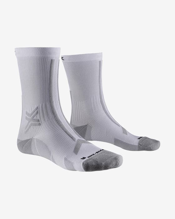 Calcetines X-Bionic Run Discover Crew blanco gris