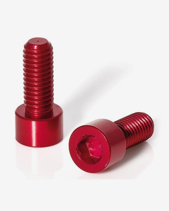 Juego tornillos para portabidón XLC BC-X02 rojo