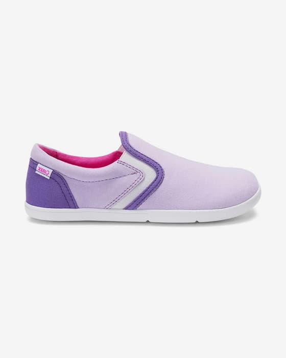 Zapatillas Xero Shoes Dillon Canvas Slip-On lila infantil