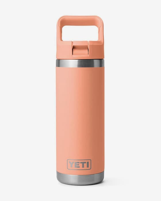 Botella termo YETI Rambler Straw 18 OZ (532 ml) rosa