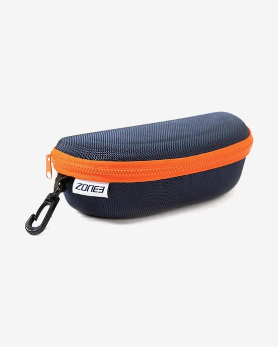 Estuche para gafas de natación Zone3 azul marino naranja
