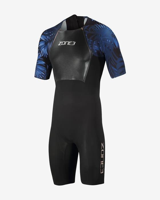 Traje de neopreno Zone3 Swimskin negro azul
