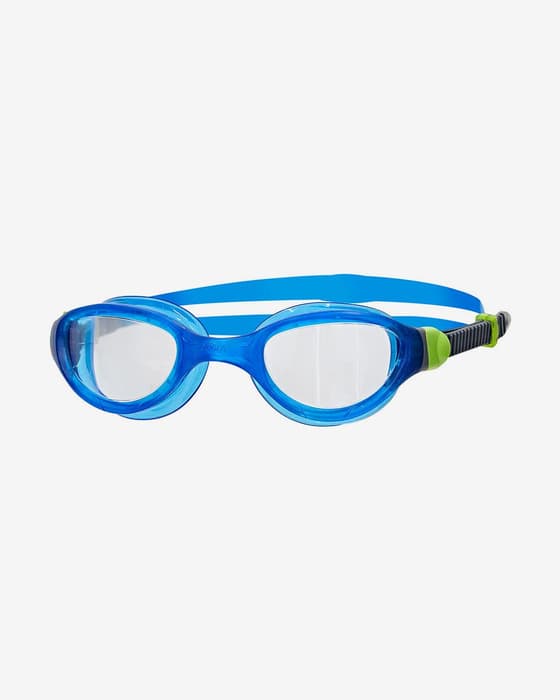 Gafas de natación Zoggs Phantom 2.0 azul verde gris con lentes transparentes