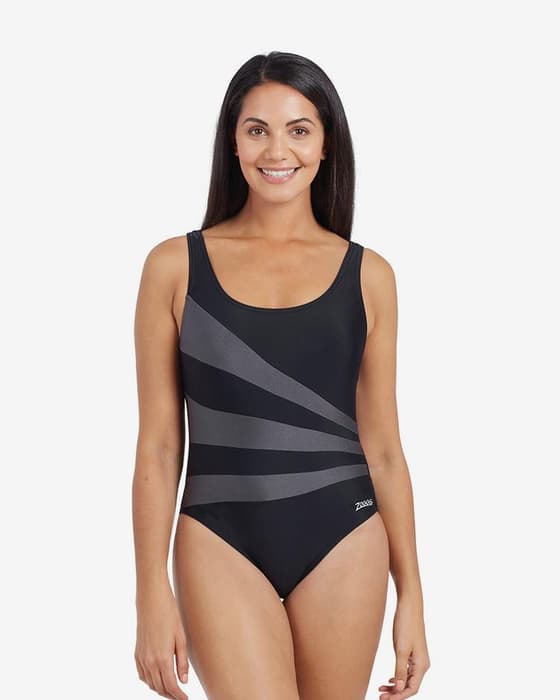 Maillot de bain Zoggs Sandon noir gris femme