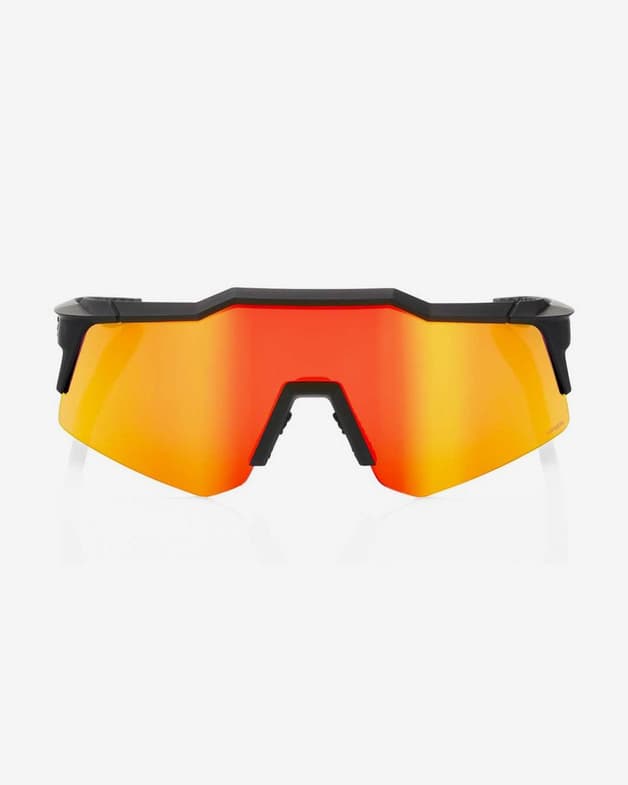 Gafas 100% Speedcraft XS negro Soft Tact con lente espejada HiPER rojo - #2