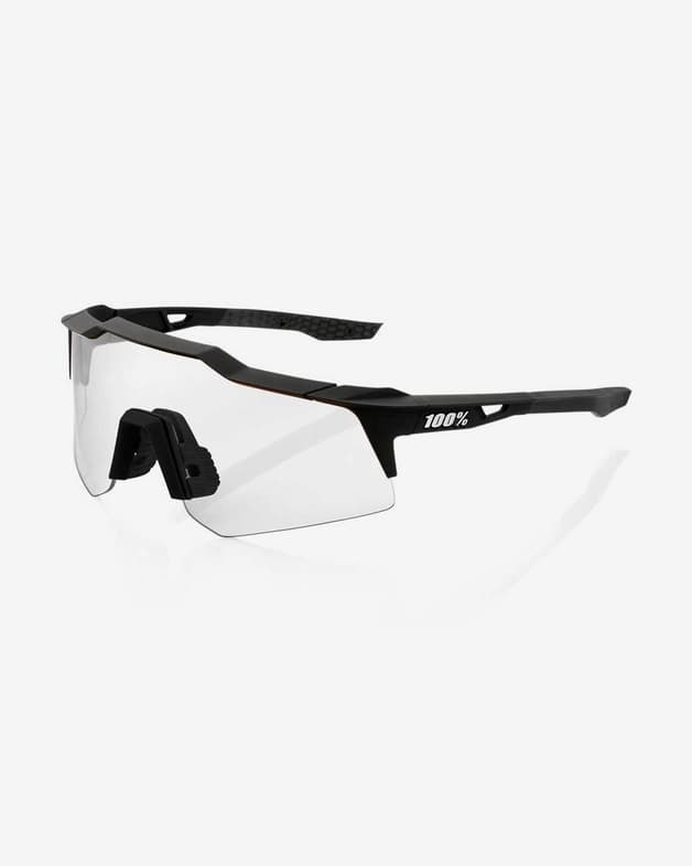 Gafas 100% Speedcraft XS negro Soft Tact con lente espejada HiPER rojo - #4