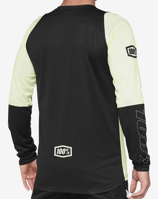 Maillot 100% R-Core manga larga amarillo blanco polar negro - #2