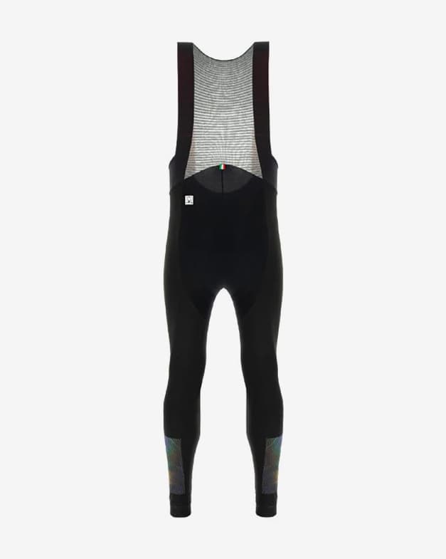 Lange fietsbroek Santini Adapt Polartec Bibtight zwart - #2