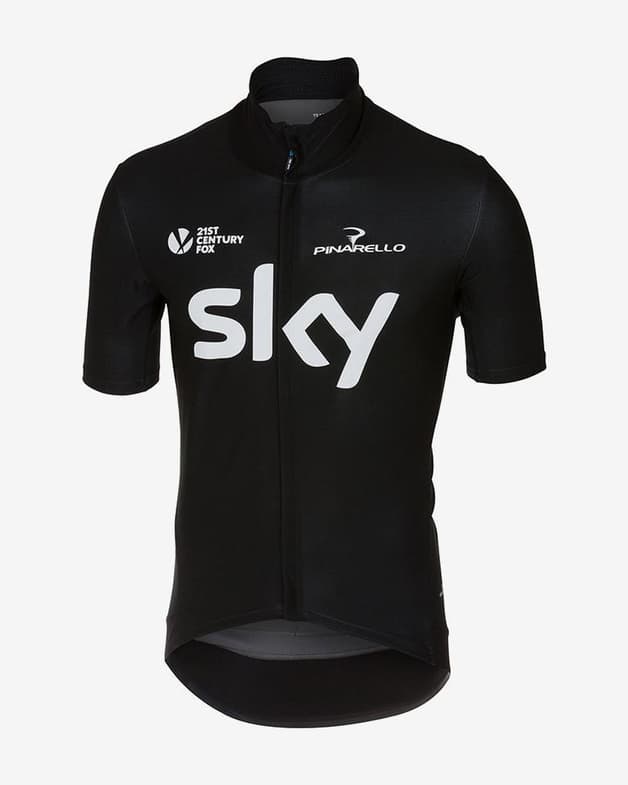 Maillot Team Sky Gabba 3 Windstopper Rosso Corsa negro - #1