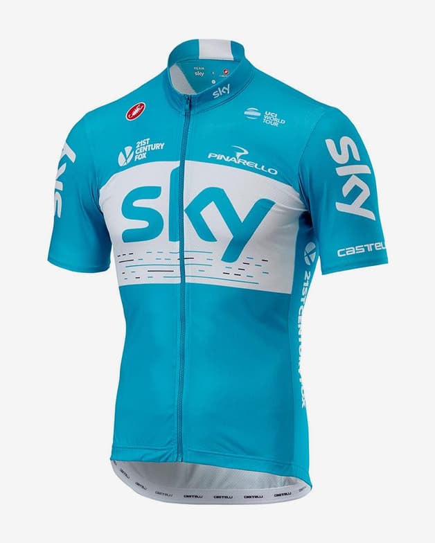 Trikot Team Sky 2018 Fan himmelblau - #1