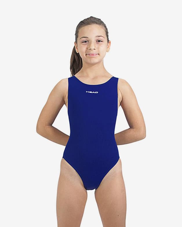 Maillot de bain Head Solid Last bleu foncé fille - #2