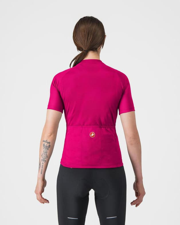 Maillot Castelli Libera 2 manche courte rose fuchsia femme - #2