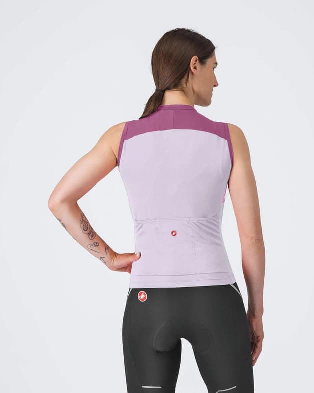 Maillot Castelli Sole sin mangas violeta claro mujer - #2