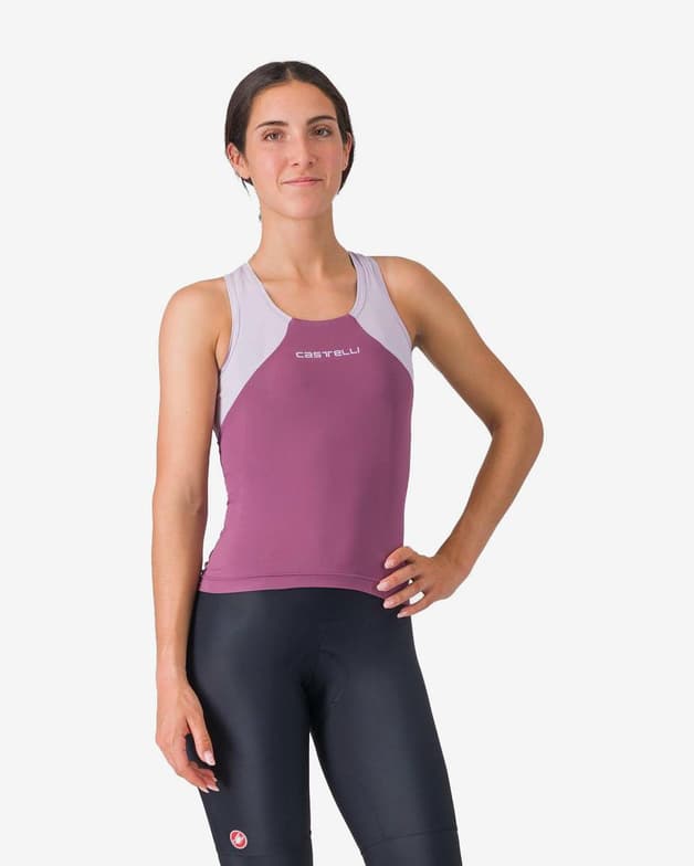 Maillot Castelli Sole tirantes violeta mujer - #1