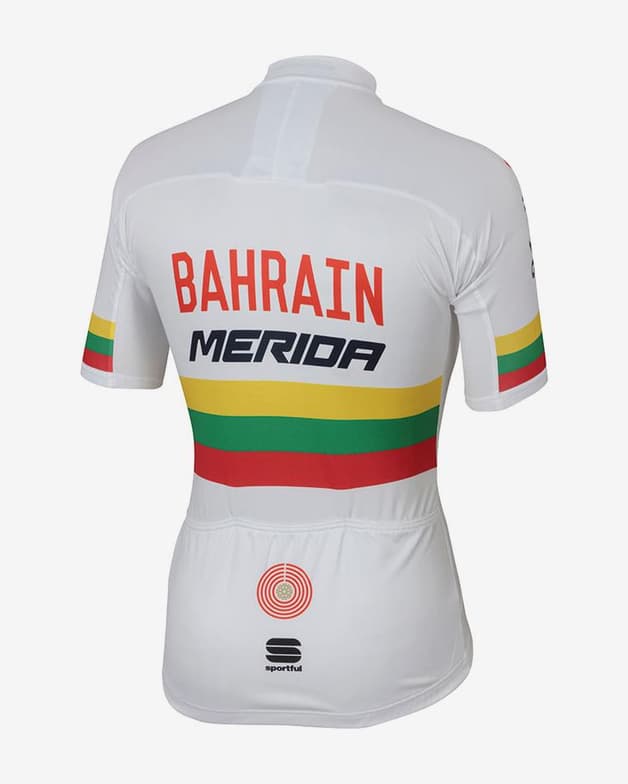 Maillot Bahrain Merida BodyFit Pro Team Jersey Lithuanian Champion - #2