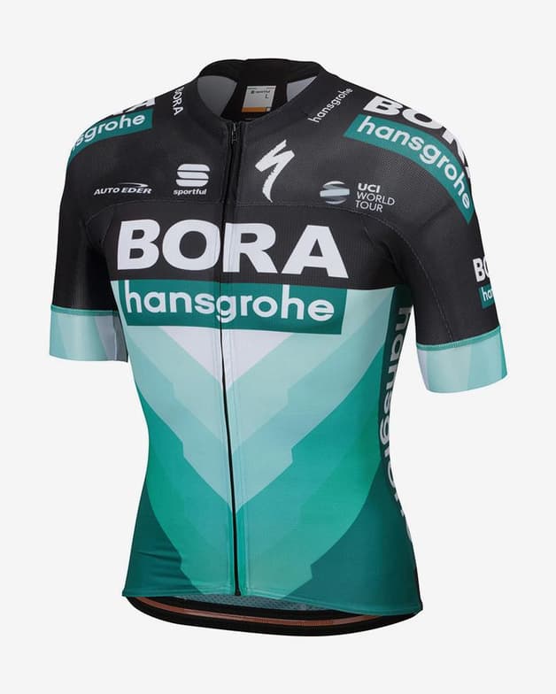 Maillot BORA-hansgrohe 2019 BodyFit Pro Evo verde negro - #1