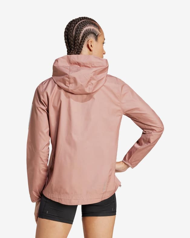 Chaqueta con capucha adidas Own The Run rosa blanco mujer - #5