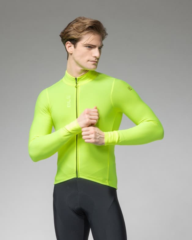 Maillot Alé Pragma Fondo 3.0 manches longues jaune citron - #8