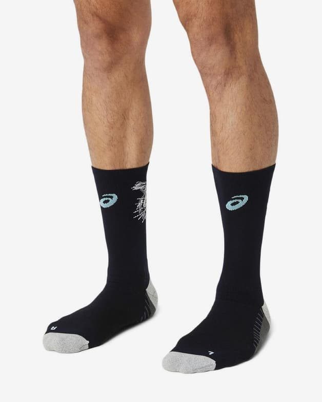 Calcetines ASICS Performance Run Tiger negro gris azul - #7