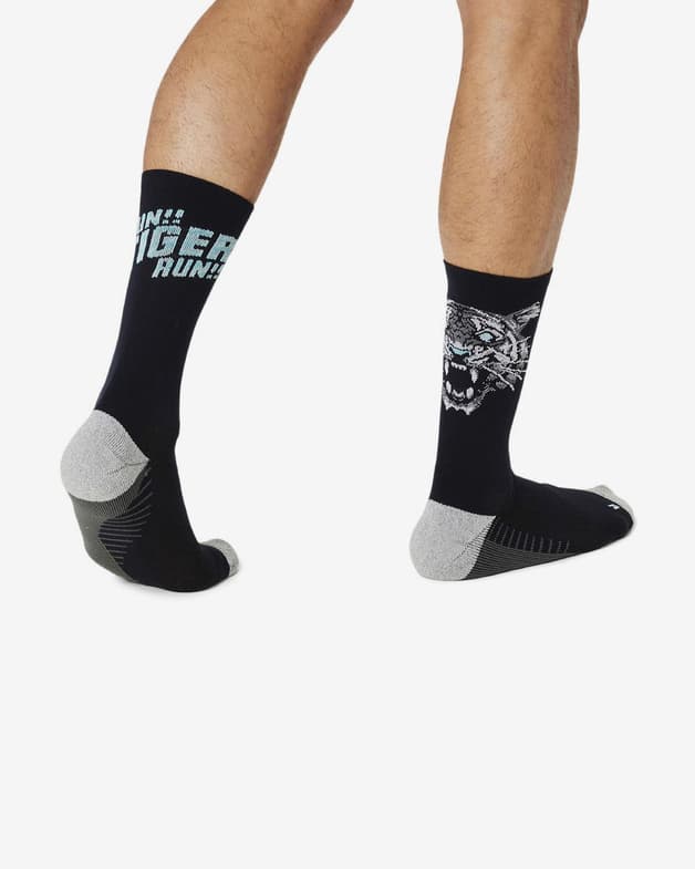 Calcetines ASICS Performance Run Tiger negro gris azul - #5