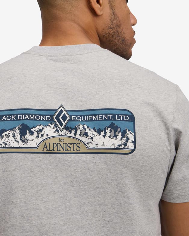 Camiseta Black Diamond Heritage Alpinist manga corta gris claro - #7