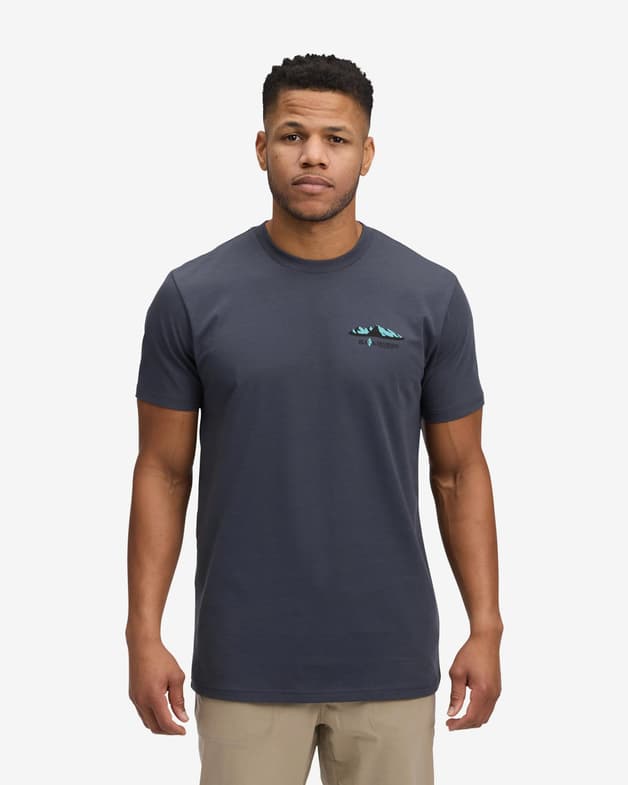 Camiseta Black Diamond Mountainscape manga corta gris carbón - #3