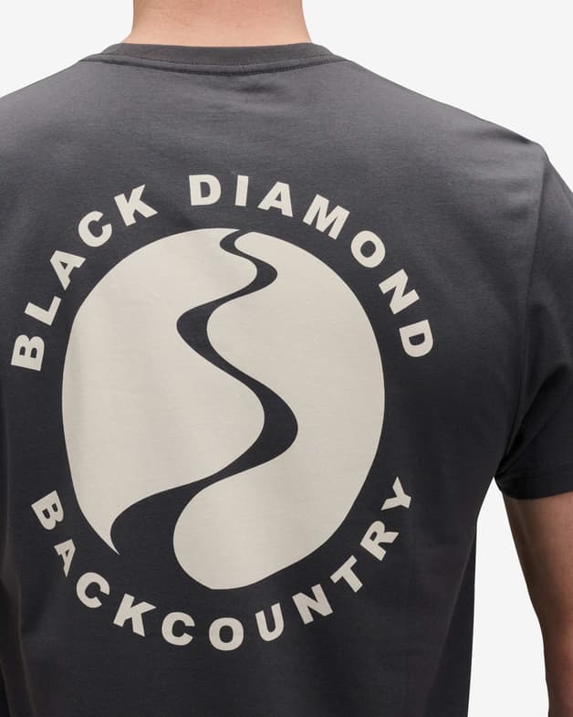 Camiseta Black Diamond Backcountry Stamp manga corta gris carbón - #7