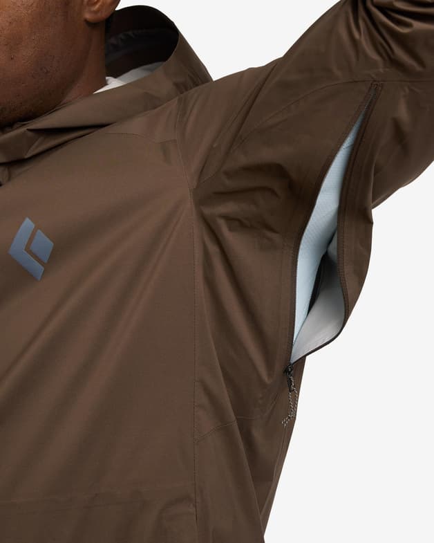 Chaqueta con capucha Black Diamond Fineline Stretch marrón oscuro - #6