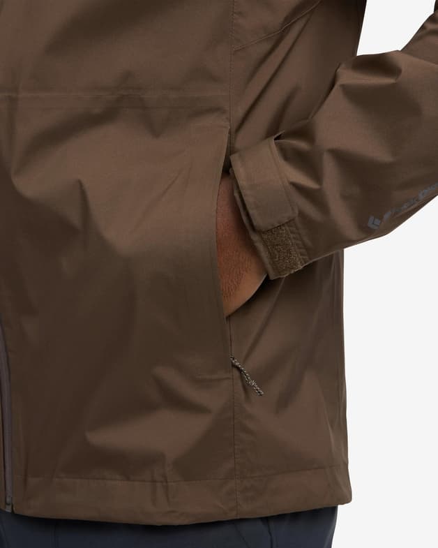 Chaqueta con capucha Black Diamond Fineline Stretch marrón oscuro - #7