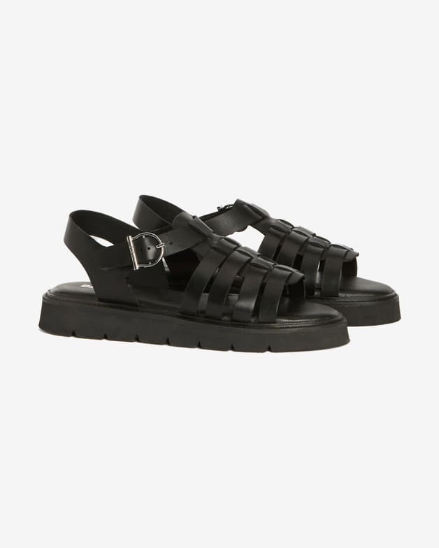 Sandalias Barbour Otterburn Fisherman negro puro mujer - #4