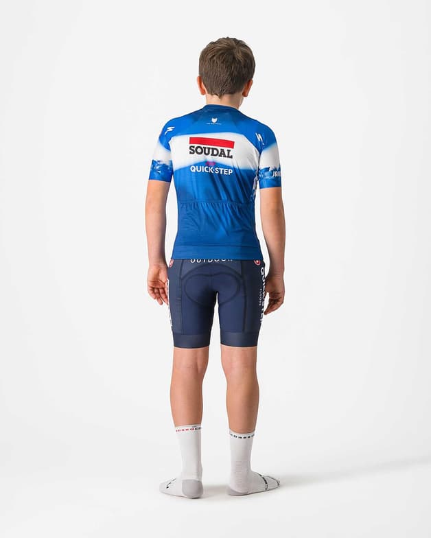 Soudal Quick-Step 2024 Aero kortærmet cykeltrøje børn blå - #3